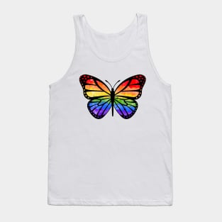 Rainbow Butterfly Tank Top